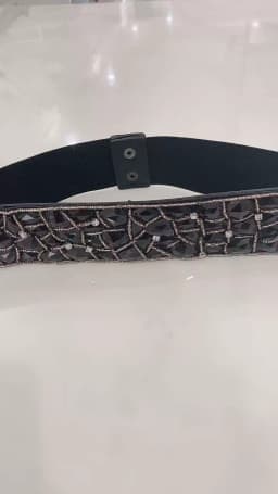 Women's runway fashion diamonds beaded elastic Cummerbunds female Dress Corsets Waistband Belts decoration wide belt R1654