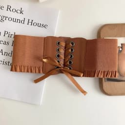 Wide Belt For Women High Quality Luxury Brand White Stretch Trouser Belts Fashion Corset Waistband Elastic Belts For WomanDT075