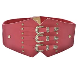 Japanese Harajuku Gothic Punk Wide Waistband Hardcore Girl Retro Pattern Versatile Studded Lacing