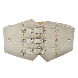 Japanese Harajuku Gothic Punk Wide Waistband Hardcore Girl Retro Pattern Versatile Studded Lacing