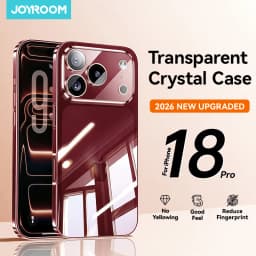 Joyroom Case For iPhone 18 Pro Max Case Crystal Transparent PC Anti-Yellow Lens Protection Cover For iPhone 17 16 15Pro Max Case