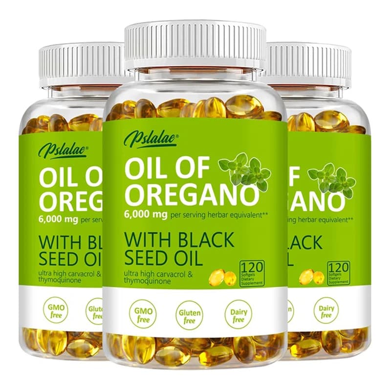 Oregano Oil - Immune and Antioxidant Support Supplement To Help Sustain Overall Well-Being, Healthy Intestinal Flora