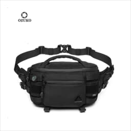 OZUKO Men's Waist Pack Outdoor Multi-functional Tactical Sports Waterproof Men's Senior Chest Bag Crossbody Bag