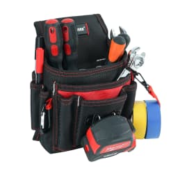 Electrician's Small Tool Pouch for Tool Belt Tool Pouch Tool Holster with Multiple Pockets, Construction Pouch Tool Organizer