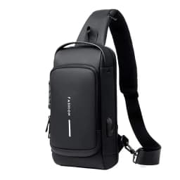New Brand Designer Men Crossbody Bag PU Leather Classic Anti-Theft Shoulder Bag Chest Bag Multifunctional for Men