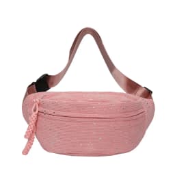 New Trendy and Minimalist Sports Casual Wind Lamp Core Velvet Waist Bag Solid Color Large Capacity Shoulder Bag Chest Bag