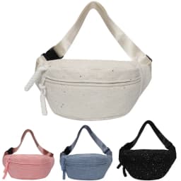 New Trendy and Minimalist Sports Casual Wind Lamp Core Velvet Waist Bag Solid Color Large Capacity Shoulder Bag Chest Bag