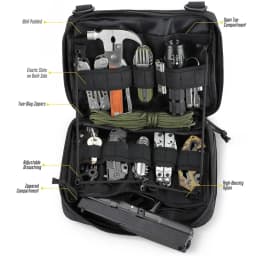 Tactical MOLLE Multi-Function Management Bag EDC Medical Kit Attachment Small Gear Tool Organizer for Hiking, Hunting, Fishing a