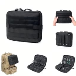 Tactical MOLLE Multi-Function Management Bag EDC Medical Kit Attachment Small Gear Tool Organizer for Hiking, Hunting, Fishing a