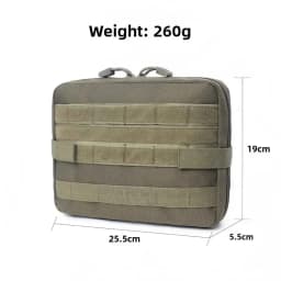 Tactical MOLLE Multi-Function Management Bag EDC Medical Kit Attachment Small Gear Tool Organizer for Hiking, Hunting, Fishing a