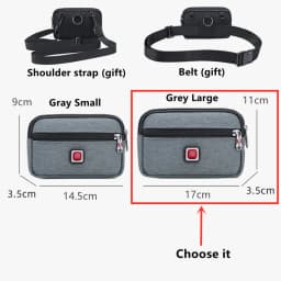 JANGEAR Crossbody Money Belt Waist Bag Horizontal Phone Pouch Large Fanny Pack Bum Hip Belt Bag For Phone Holder 4.7/6.5 INCH