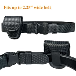 Handcuff Pouch Cop Sheriff Police Law Enforcement Military Standard Handcuff Holder with Secure Snap Closure(1680D Black Nylon