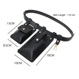 Luxury Designer Men Belt Bags Women Phone Bag High Quality Soft PU Leather Unisex Fanny Bag Waist Pack Men Bag With Key Buckle