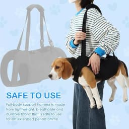 Dog Stair Assistance Leash, Elderly Dog Support Sling, Adjustable Pet Lift Vest, Large Dog Stair Climbing Aid Harness