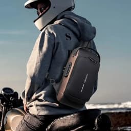 2025 Large Capacity Brand Waist Packs Bag Men Crossbody Bag PU Leather Anti-Theft Shoulder Bag Multifunctional Unisex Chest Bag