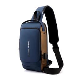 2025 Large Capacity Brand Waist Packs Bag Men Crossbody Bag PU Leather Anti-Theft Shoulder Bag Multifunctional Unisex Chest Bag