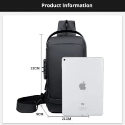 2025 Large Capacity Brand Waist Packs Bag Men Crossbody Bag PU Leather Anti-Theft Shoulder Bag Multifunctional Unisex Chest Bag