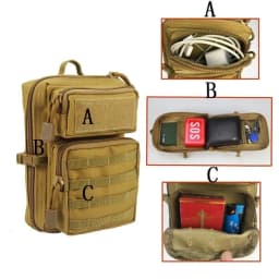 Waterproof Outdoor Tactical Molle Waist Bag Hiking Travelling Sling Backpack Waist Packs Shoulder Bag Pouch