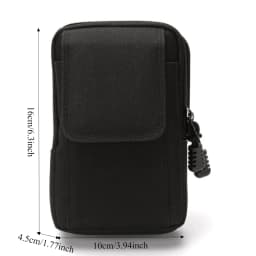 Simple Solid Color Tactical Waist Pack, Outdoor Sports Lightweight Phone Pouch, Small Outdoor Travel EDC Pouch Phone Waist Bag