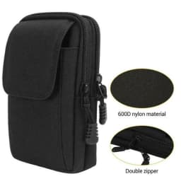 Simple Solid Color Tactical Waist Pack, Outdoor Sports Lightweight Phone Pouch, Small Outdoor Travel EDC Pouch Phone Waist Bag