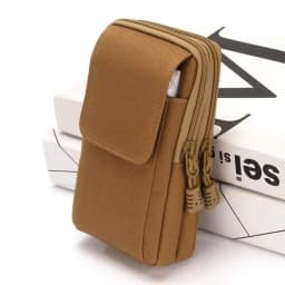 Simple Solid Color Tactical Waist Pack, Outdoor Sports Lightweight Phone Pouch, Small Outdoor Travel EDC Pouch Phone Waist Bag