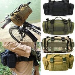 Outdoor Portable Waist Bag, Bicycle Bag, Durable Versatile Crossbody Bag, High Quality Nylon Chest Bag With Adjustable Strap
