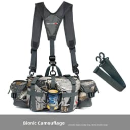 Unisex Outdoor Sports Waist Bag Multi-Functional Hiking Travel Backpack Cycling Water Bottle Holder Nylon Material Waterproof