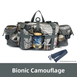 Unisex Outdoor Sports Waist Bag Multi-Functional Hiking Travel Backpack Cycling Water Bottle Holder Nylon Material Waterproof