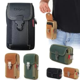 Unisex Belt Pouch Phone Pouch Phone Holster Pouch Mobile Belt Pouch Small Tactical Belt Backpack Card Holder