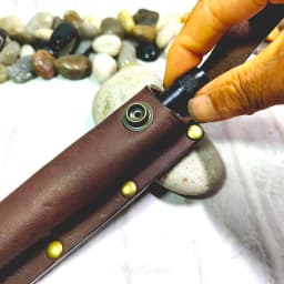 Portable Outdoor EDC Tactical Pencil Sheath Case Insulin Injection Pen Bag Waist Bag Leather Belt Pack Hand-made Customized MF