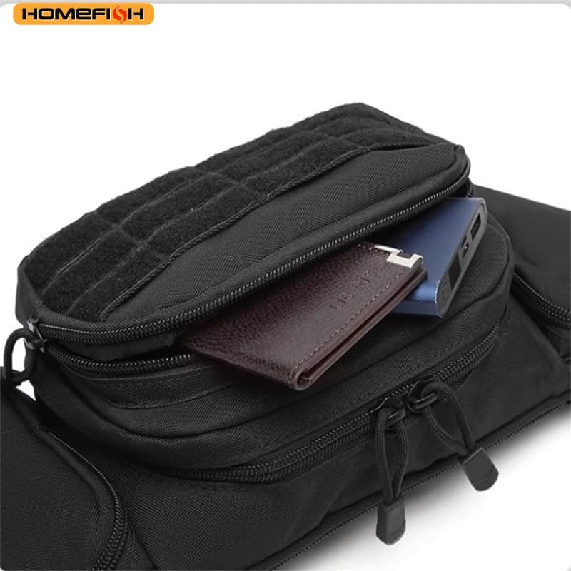 HOMEFISH New Outdoor Multi-Functional Waist Pack, Tactical Sports Bag, Cycling & Commute Crossbody Bag