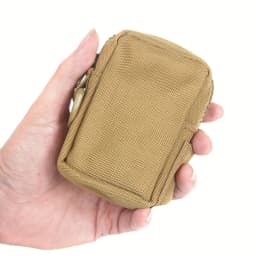 Outdoor Sports Multi-functional Tactical Waist Bag Accessory Bag Simple and Durable Card Bag Coin Purse Solid Color Waist Packs