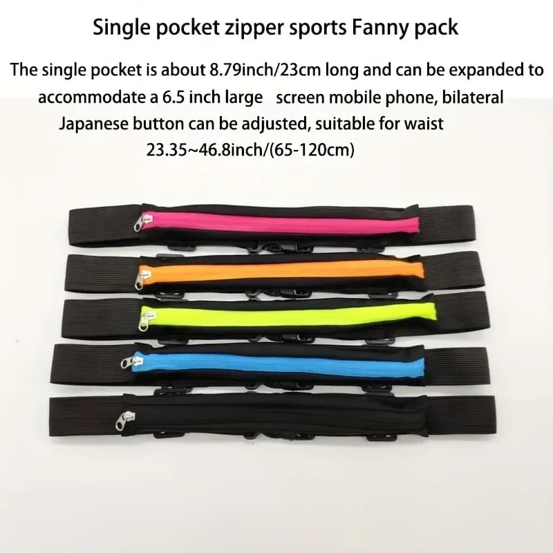 1pc Waist Bag Packs Men's and women's outdoor Waist pack Waterproof Elastic for fitness running invisible mini belt