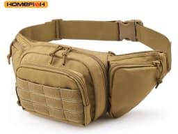 HOMEFISH Tactical Waist Pack Outdoor Hiking Waist Bag Sports Functional Bag Cycling Bag Bum Bag Multi-functional Tool Shoulder