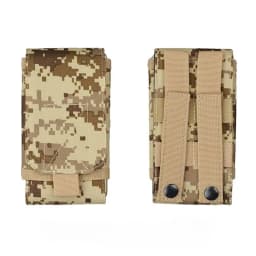 1Pc Outdoor Molle System Tactical Camouflage Mini Nylon Waist Pack 6in Phone Holder Sport Waist Bag Outdoor Sports Phone Bag