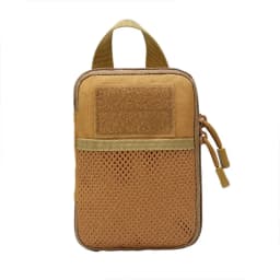 Tactical MOLLE Storage Waist Bag EDC Portable Partition Layer Design Coin Purse Key Storage Bag, Outdoor Sports Phone Waist Bag