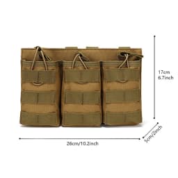 Training triple item bag, field vest, Molle accessory bag, miscellaneous bag, AK M4 storage bag, walkie talkie bag