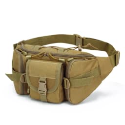 Outdoor Tactical Waist Bag Fashionable and Multifunctional Slanted Chest Bag Large-Capacity Multi-Compartment Nylon Waist Packs