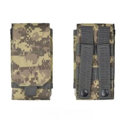 1Pc Outdoor Molle System Tactical Camouflage Mini Nylon Waist Pack 6in Phone Holder Sport Waist Bag Outdoor Sports Phone Bag