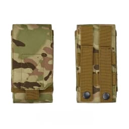 1Pc Outdoor Molle System Tactical Camouflage Mini Nylon Waist Pack 6in Phone Holder Sport Waist Bag Outdoor Sports Phone Bag
