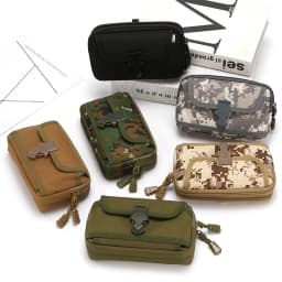 1PCS Waterproof Nylon 6.5inch Tactical Molle Pouch Belt Waist Bag Military Pocket Outdoor Phone Pouch