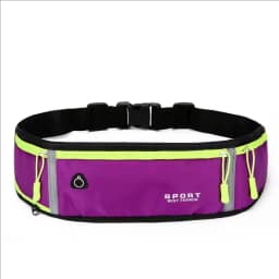 Reflective Waterproof Sports Kettle Waist Bag with Headphone Jack Ultra-Thin Running Waist Bag Trendy Simple and Portable