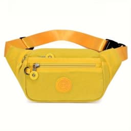Lightweight Fanny Pack Crossbody Sling Bag, Multi Zipper Pockets Adjustable Wide Strap Waist Purse, Chest Bag for Women Running