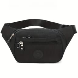 Lightweight Fanny Pack Crossbody Sling Bag, Multi Zipper Pockets Adjustable Wide Strap Waist Purse, Chest Bag for Women Running