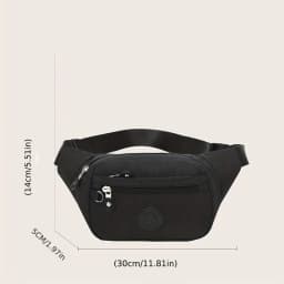 Lightweight Fanny Pack Crossbody Sling Bag, Multi Zipper Pockets Adjustable Wide Strap Waist Purse, Chest Bag for Women Running