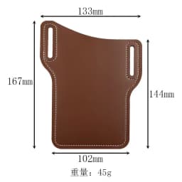 Men's Lightweight Portable Belt Clip Phone Bag Retro Storage Waist Bag Multifunctional Phone Holder Wallet Outdoor Travel Hiking
