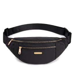 Pomelo Best Nylon Fanny Pack Water‑Repellent Multi Pocket Adjustable Sling Waist Chest Bag for Travel Sports Daily Use