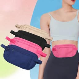 Invisible Travel Waist Packs Pouch For Passport Money Belt Bag Hidden Security Wallet Multipurpose Sports Waist Bags For Unisex