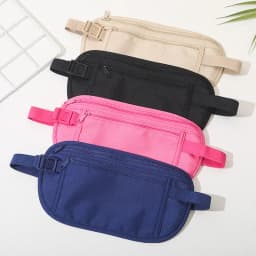 Invisible Travel Waist Packs Pouch For Passport Money Belt Bag Hidden Security Wallet Multipurpose Sports Waist Bags For Unisex