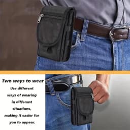 Mobile Phone Bag Casual Waist Bag Pen Insertion Bag Flip Top Mobile Phone Waist Hanging Bag Waist Bag Mobile PhoneGood Quality